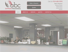 Tablet Screenshot of abcexpressinsurance.com